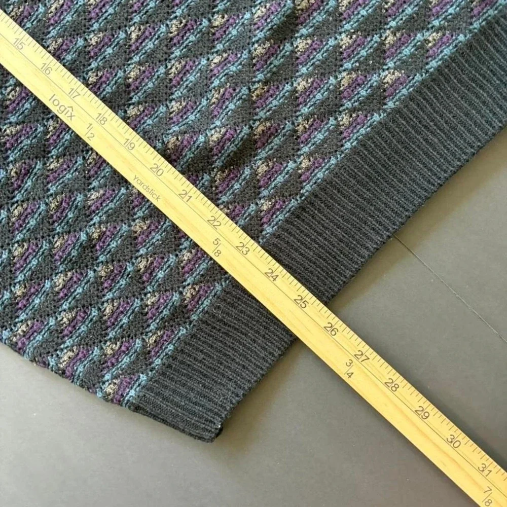 90s chunky cable knit patterned sweater - Picture 5 of 5